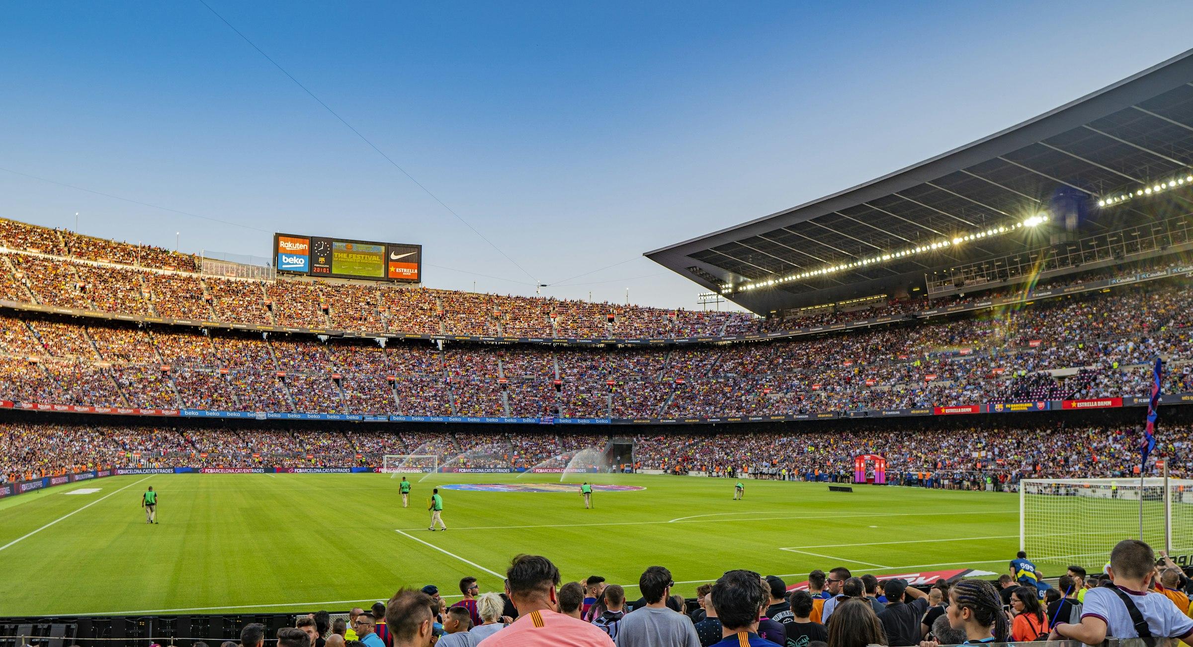 Stadium at night