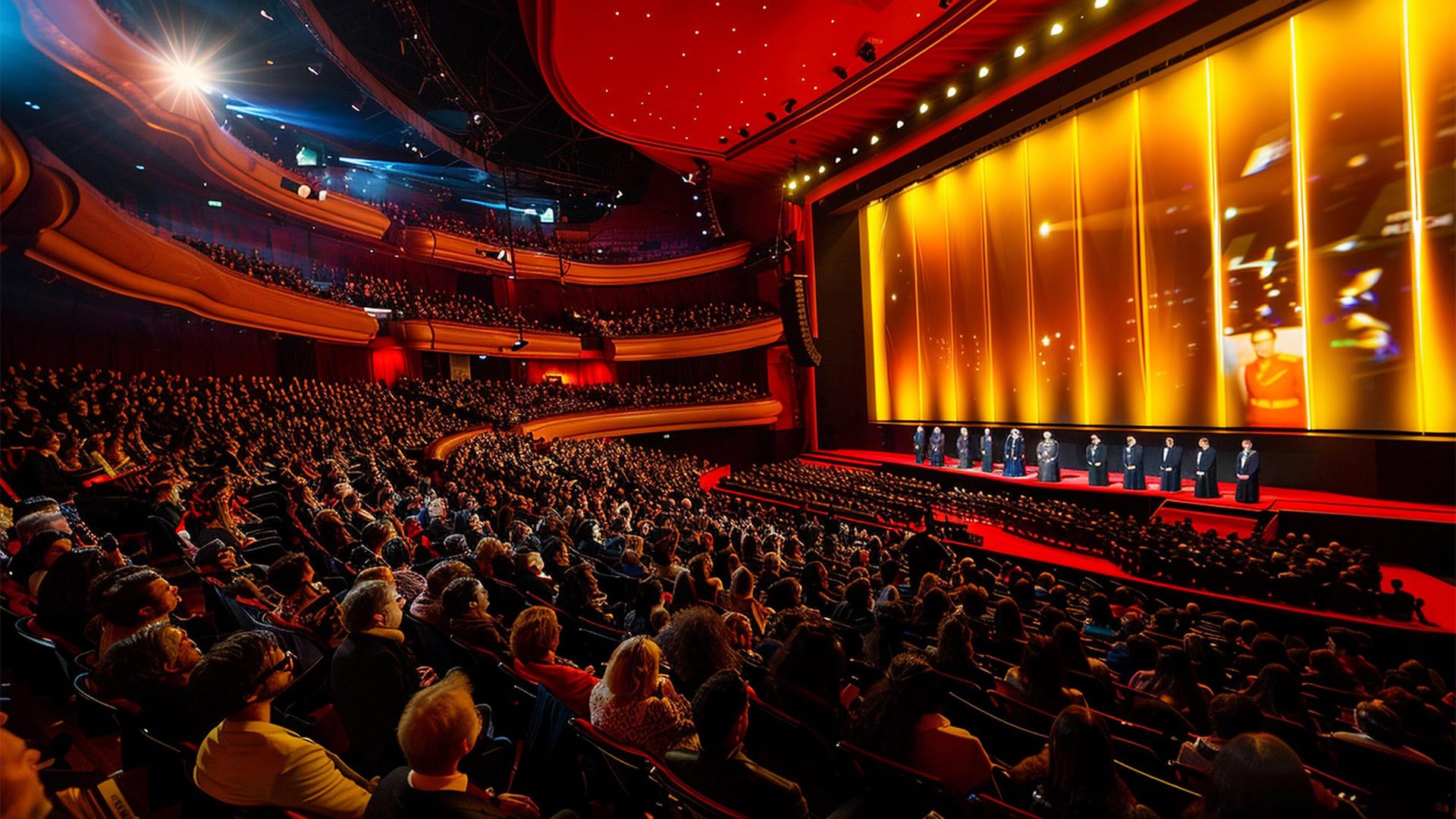 Gala awards ceremony in a grand theatre