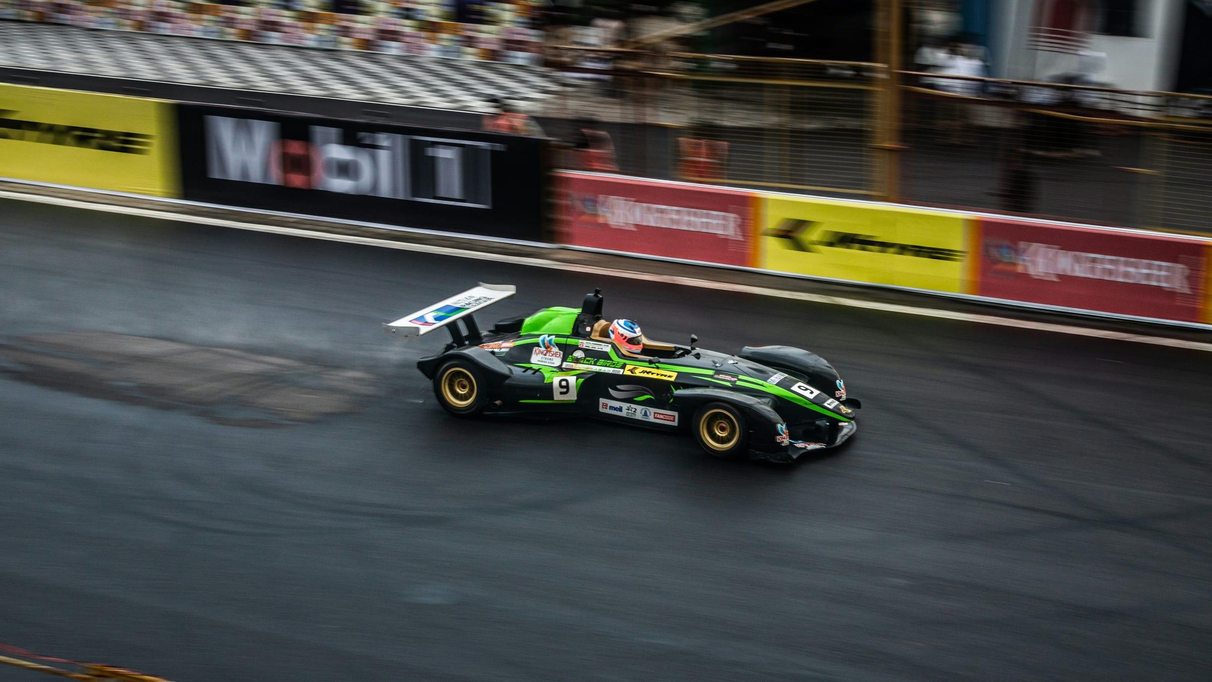Motorsport prototype racing on track
